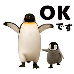 [LINEスタンプ] 動く！ペンギン親子