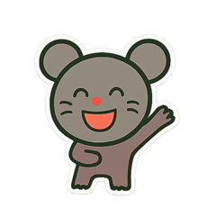[LINEスタンプ] AI ねずみスタンプ