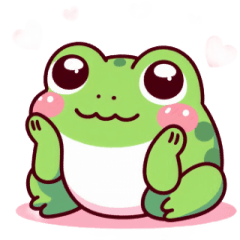 [LINEスタンプ] カエルの目が全てを語る
