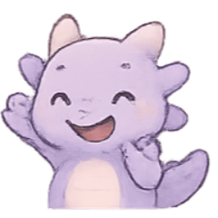 [LINEスタンプ] ラベンダーベビードラゴンのやすらぎ