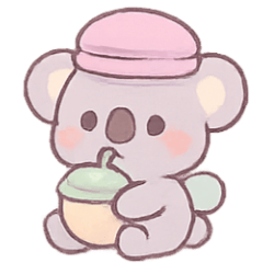 [LINEスタンプ] マカロンコアラの甘いスイーツ園