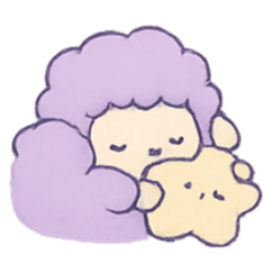 [LINEスタンプ] ラベンダーひつじの星枕ゆめ