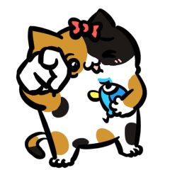 [LINEスタンプ] ニャー3びっくり