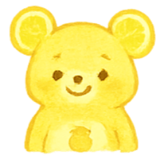 [LINEスタンプ] はちみつレモンくま