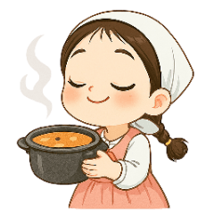 [LINEスタンプ] かわいい女の子と家事 V.2