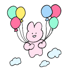 [LINEスタンプ] うさぎと送る生活 9