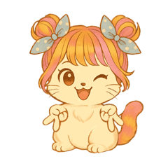 [LINEスタンプ] ギャルネコるるちゃ⭐︎