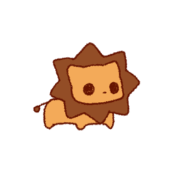 [LINEスタンプ] ライオンさんは愉快の画像（メイン）