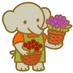 [LINEスタンプ] 『いっしょに過ごそ』お花屋さん