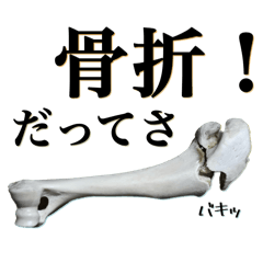 [LINEスタンプ] 骨折だってさ