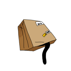 [LINEスタンプ] 黒猫のおはぎ