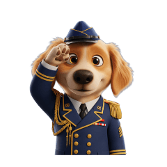 [LINEスタンプ] 【敬礼犬 6】