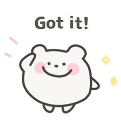 [LINEスタンプ] ゆるくま日常スタンプ｜英語 