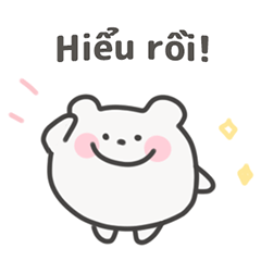 [LINEスタンプ] ゆるくま日常スタンプ｜ベトナム語 