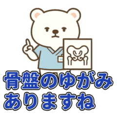 [LINEスタンプ] しろくま整復師の整骨・接骨スタンプ