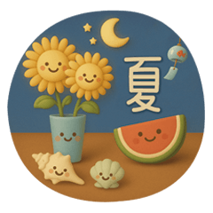 [LINEスタンプ] 3D【夏】ずっと♪大人のやさしい［敬語］の画像（メイン）