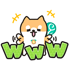 [LINEスタンプ] 柴犬たけちよ★見やすいデカ文字 