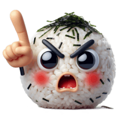 [LINEスタンプ] 暴走おにぎりはまずい
