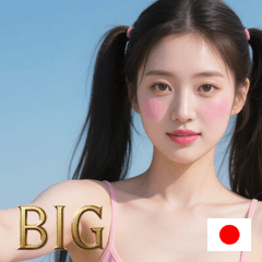 [LINEスタンプ] 夏セクシーツインテールガール