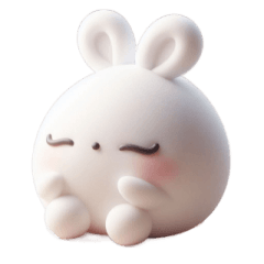 [LINEスタンプ] もちまるうさぎの表情コレクション