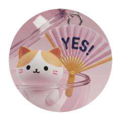 [LINEスタンプ] 三毛猫みけちゃんカプセルトイ