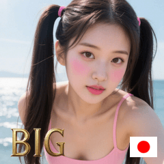 [LINEスタンプ] 夏ツインテール 日本美人