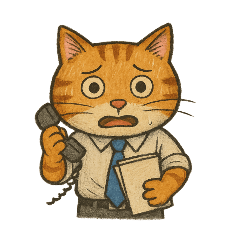 [LINEスタンプ] [アレンジ用]ネコ部長の画像（メイン）