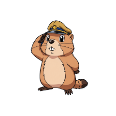 [LINEスタンプ] 【敬礼マーモット 5】