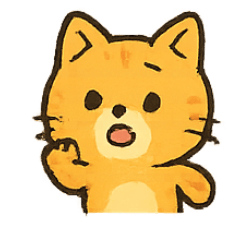 [LINEスタンプ] オレンジ猫のにぎやか日常