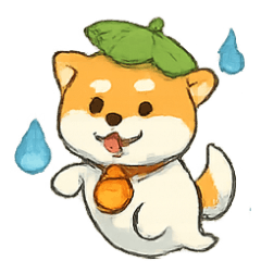 [LINEスタンプ] 幽霊柴犬の灯籠行列