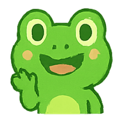 [LINEスタンプ] わんぱくカエルの気分パレード