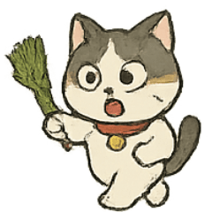 [LINEスタンプ] お祓いネコのどたばた七月