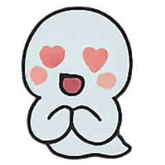 [LINEスタンプ] ちび幽霊のあの世パレード