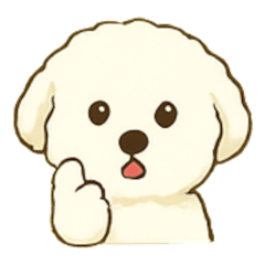 [LINEスタンプ] 毎日使えるビションフリーゼのシエル君02