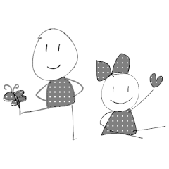 [LINEスタンプ] W.はなちゃん P.89 ジョセフとレイチェル