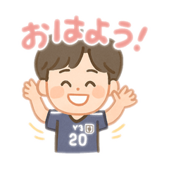 [LINEスタンプ] サッカーリアクションボーイ⚽