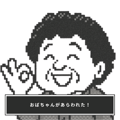 [LINEスタンプ] おばちゃんがあらわれた！