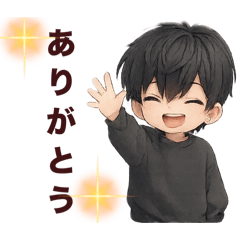 [LINEスタンプ] 男の子色んな表情スタンプ