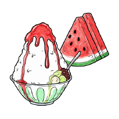 [LINEスタンプ] 夏の風物詩みたいなやつ