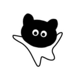 [LINEスタンプ] 黒白ネコスタンプ