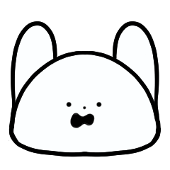 [LINEスタンプ] あわわわうさぎ【文字なし】