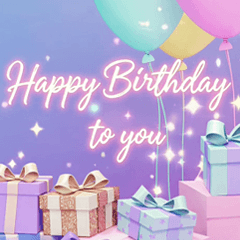 [LINEスタンプ] キラキラ飛び出す✨豪華な誕生日＆季節の行事