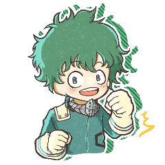 [LINEスタンプ] 毎日使えるヒロアカ雄英A組スタンプ