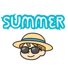 [LINEスタンプ] 夏、はじめました♪