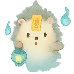 [LINEスタンプ] 幽霊ハリネズミ灯籠ゆらり