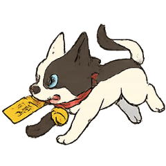 [LINEスタンプ] 陰陽いぬの霊界パトロール