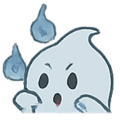 [LINEスタンプ] まるまるブルーゴースト登場