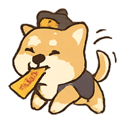 [LINEスタンプ] ワンコの夜市除霊出勤の画像（メイン）