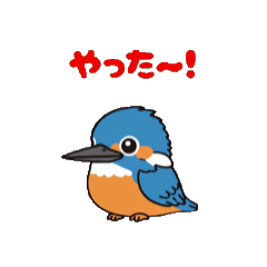 [LINEスタンプ] カワセミン（動く挨拶 その1） 