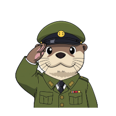 [LINEスタンプ] 【敬礼カワウソ 2】